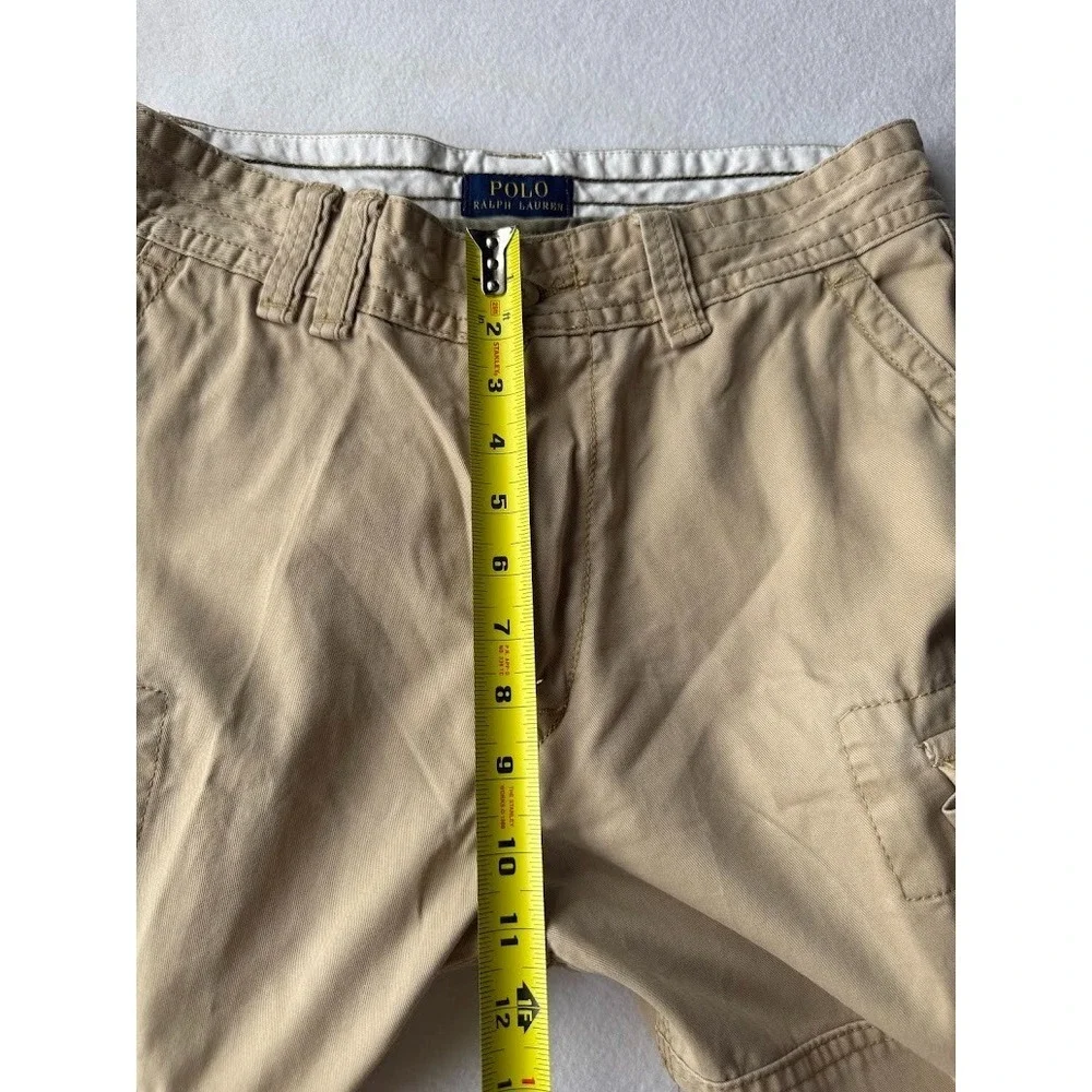Polo Ralph Lauren Cargo Shorts Men 29 Beige Classic Fit Chino Utility Pockets